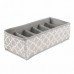 Organizator sertar compartimentat Boho Grey, set 4 bucati