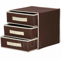 Organizator pentru haine - 4 piese - maro