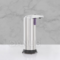 Vog und Arths - Dozator automat de săpun lichid - 220 ml- stand alone, cu baterie, crom lucios